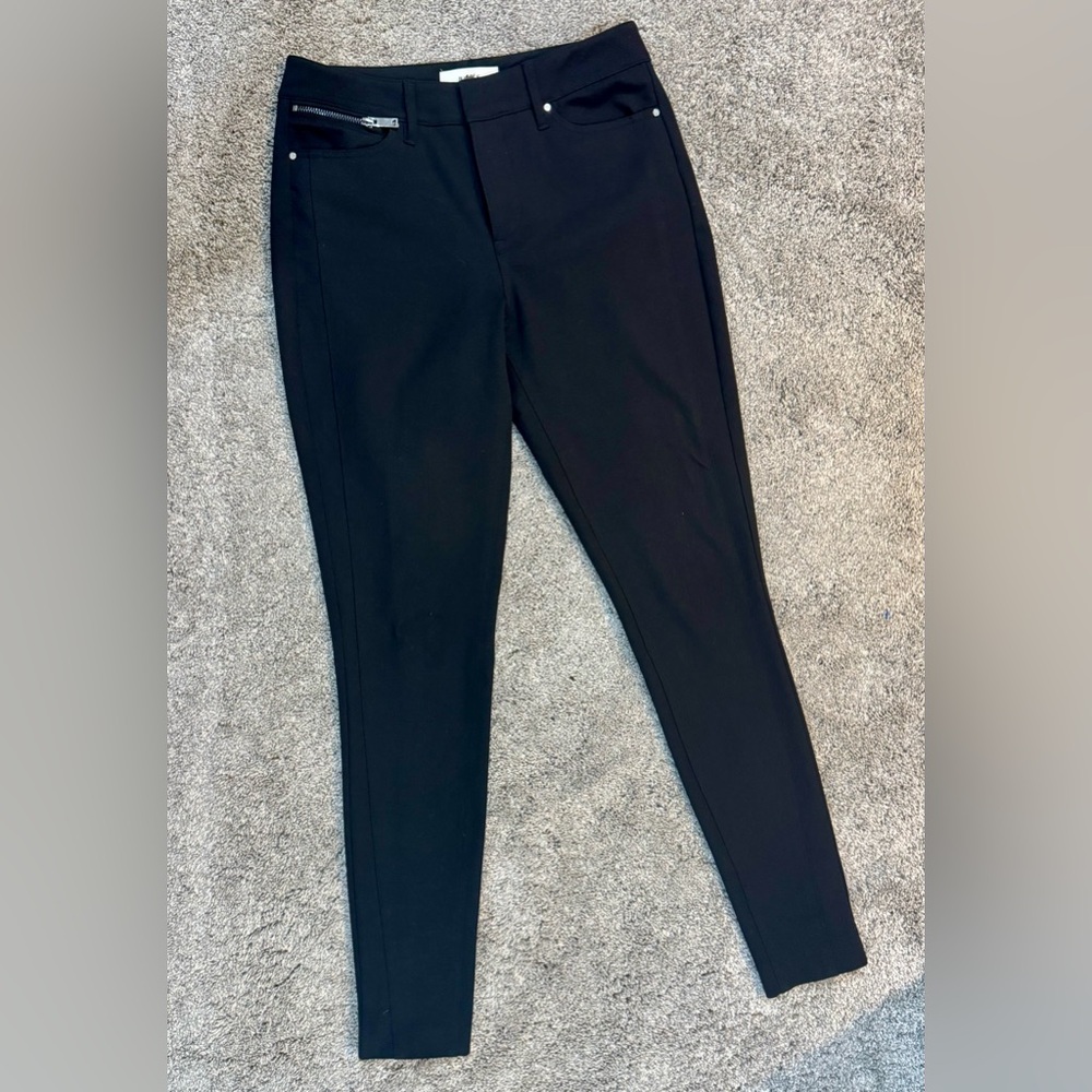 REISS Tailor Skim Fit Ankle Pants-Black-Size 2